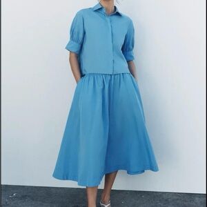 Zara full midi skirt & top